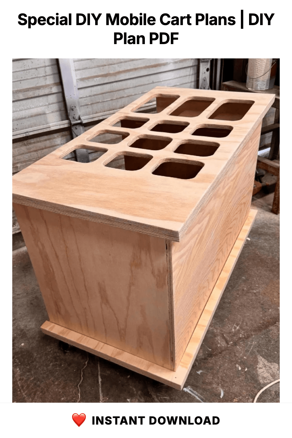 Special DIY Mobile Cart Plans
