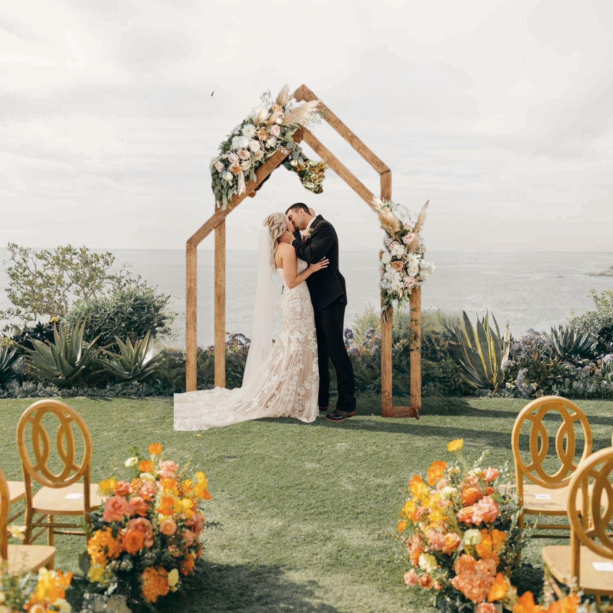 Double Wedding Arch Plans | Rustic Wooden Arbor DIY (PDF Download)