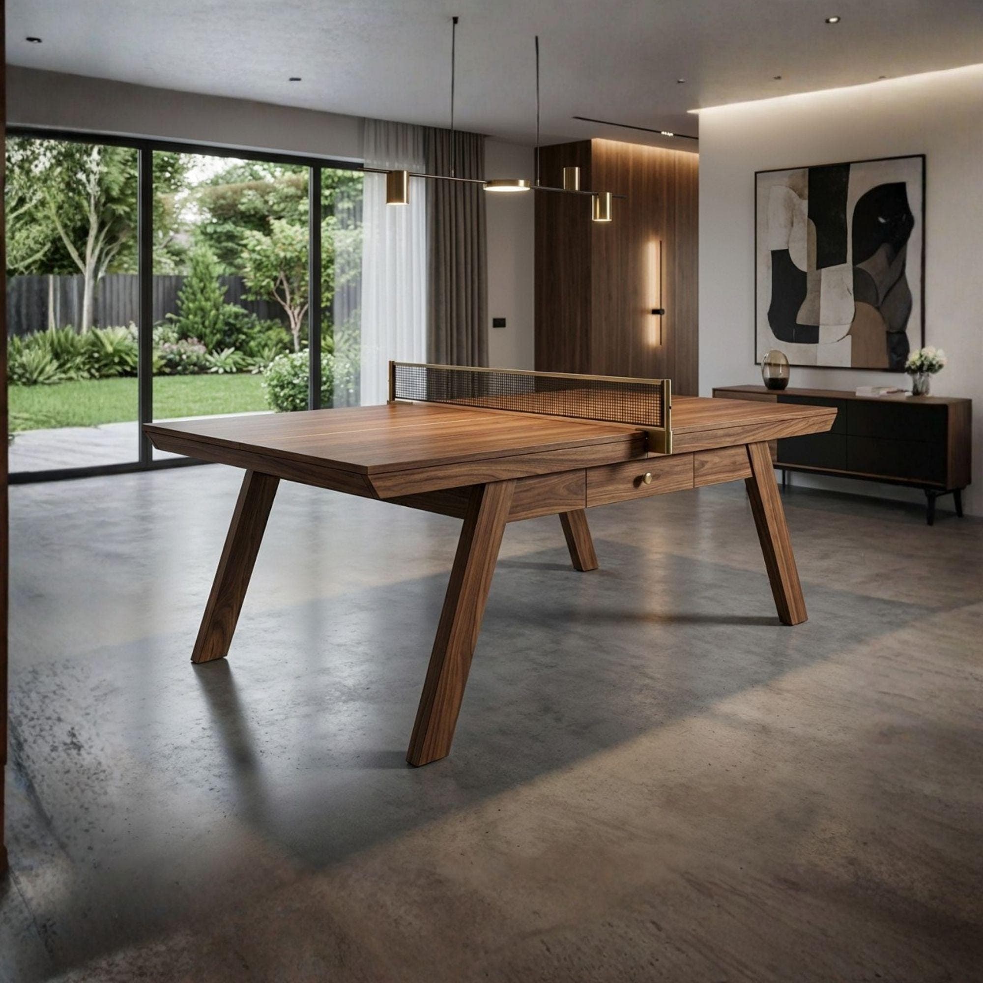 Modern Ping Pong Table Plans | DIY Game Table Blueprint (PDF Download)