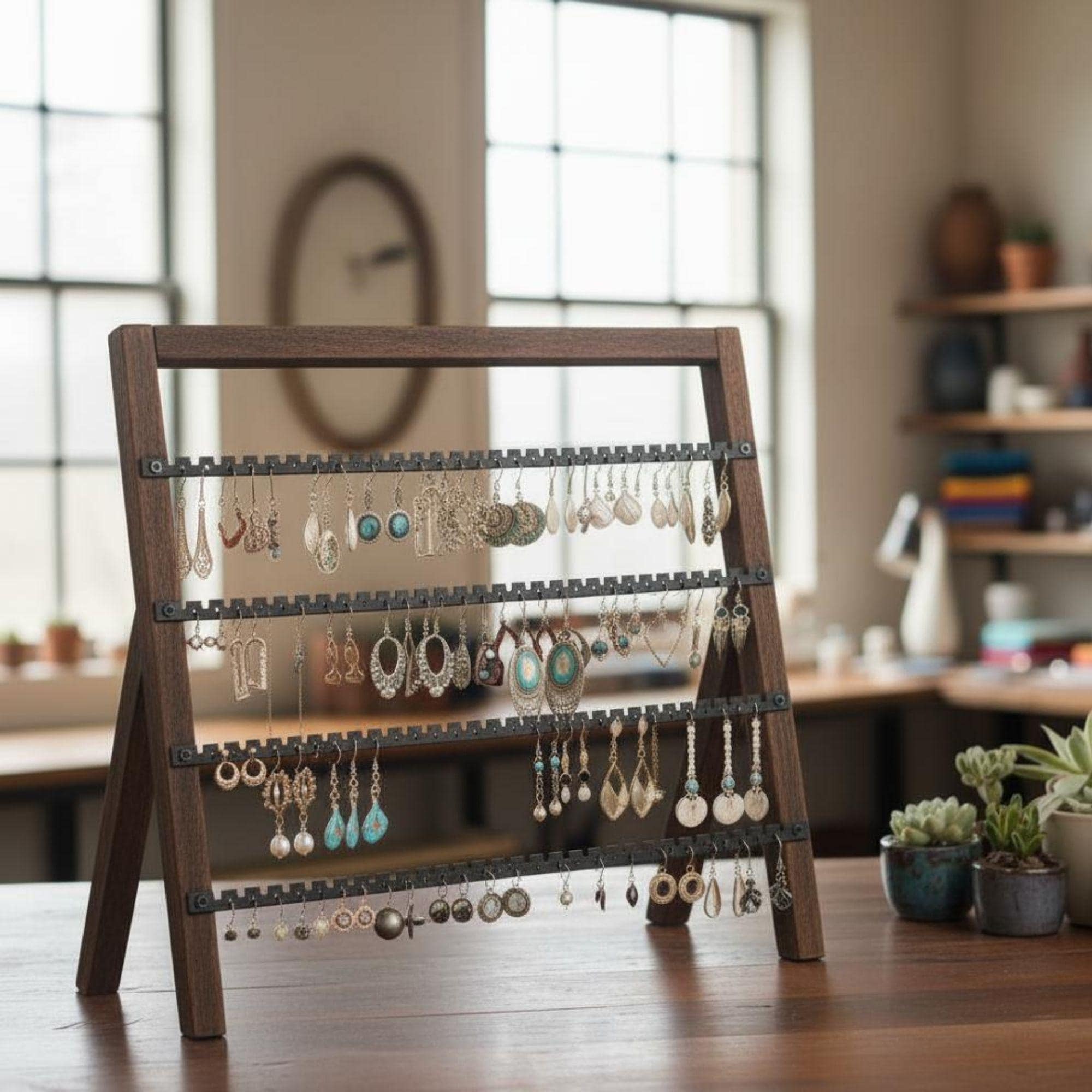 Jewelry Tree Stand DIY Plan | Laser Cut Earring Organizer (Digital Download)