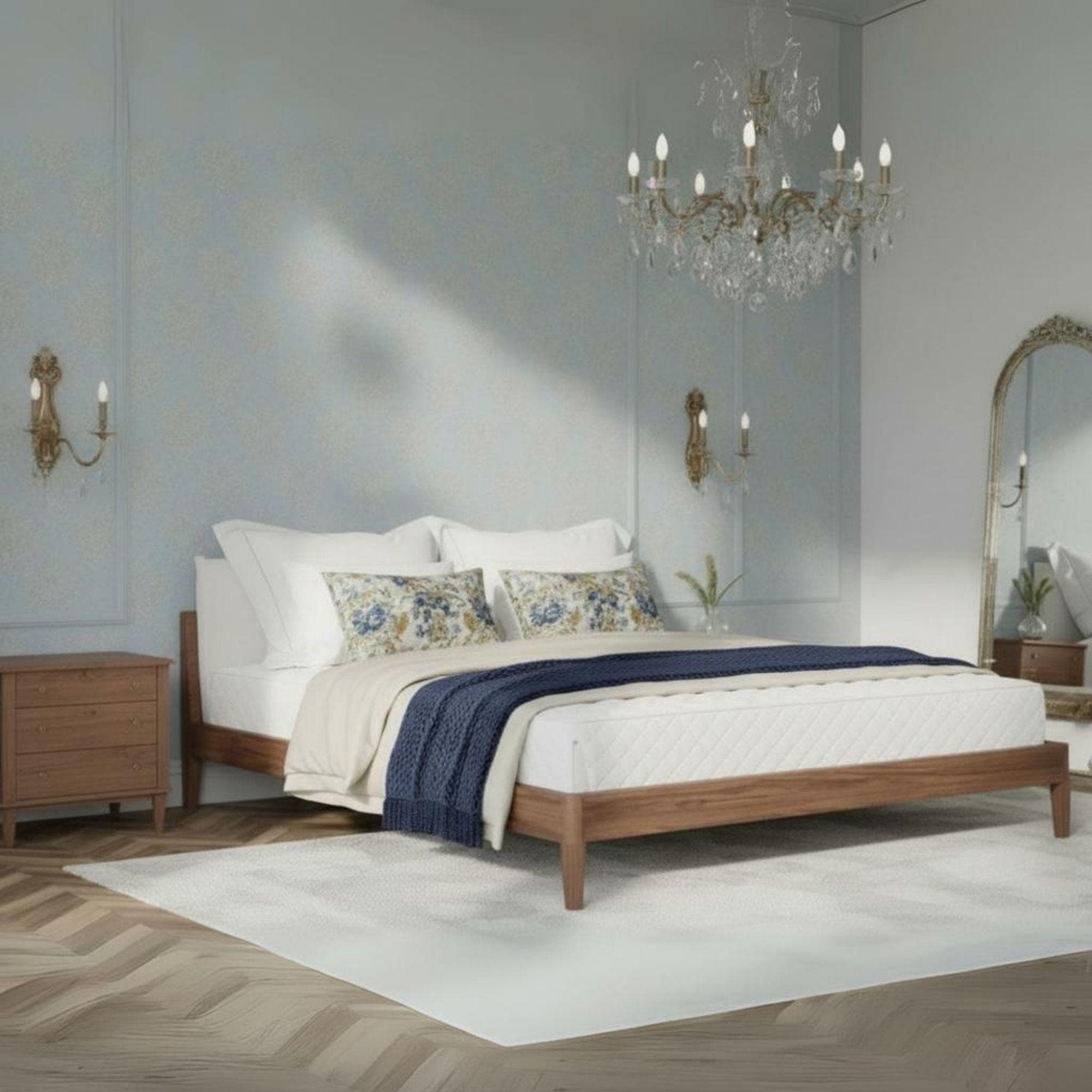 DIY Floating Bed Frame Plans | Rustic Wood, King Size (PDF Furniture)