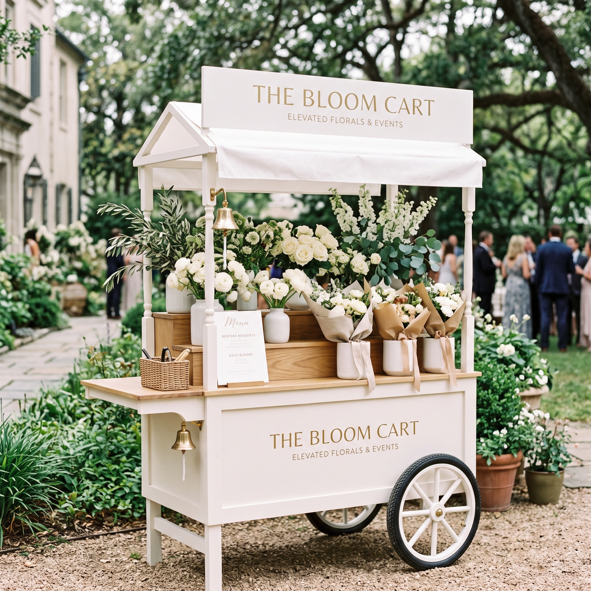 The Garden Event Flower & Bloom Cart - Handcrafted Commercial Cart for Sale