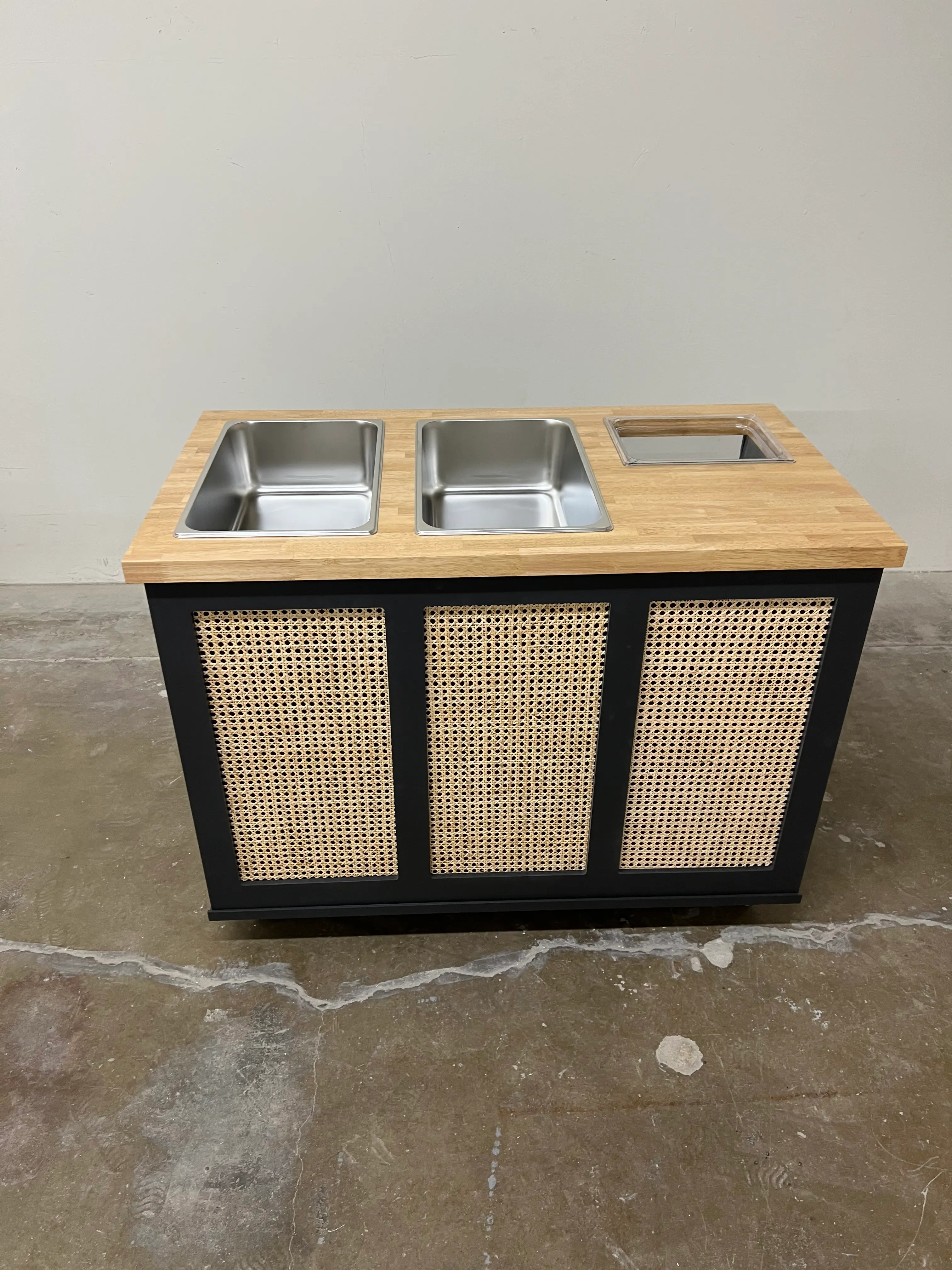 The Rattan Luxe Charcuterie Cart